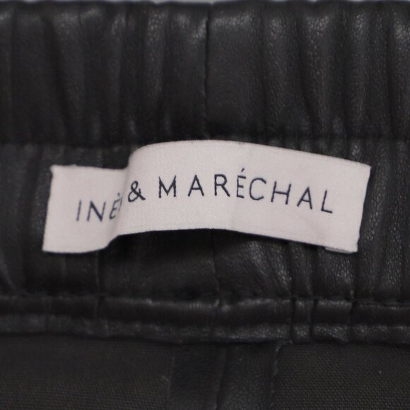 INÈS & MARÉCHAL Jardin Leather Stretch Trousers in Black Size FR 38 (US 6) - Picture 10 of 13